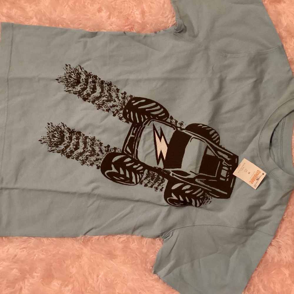 NWT Gymboree Embroidered Monster Truck T Shirt Youth 10